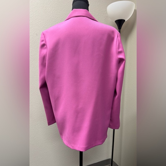 DonKenny Fuchsia Vintage 90s Y2K Statement Piece "Power" Blazer Size 12 - Picture 2 of 5